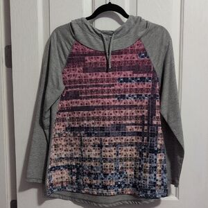 Christopher & Banks Hoodie in Pink, Blue, and Gray